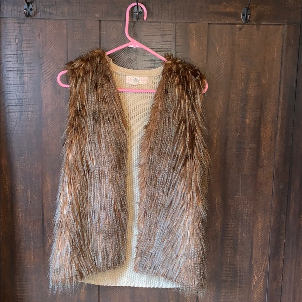 Pink republic faux fur vest